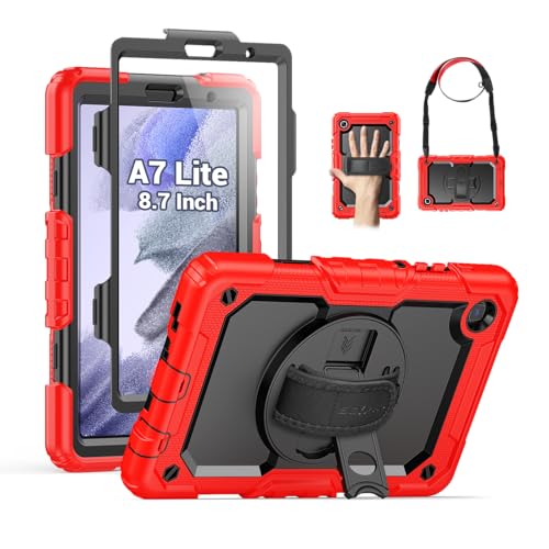 Protection antichoc écran Samsung Tab A7 Lite coque SEYMAC rouge