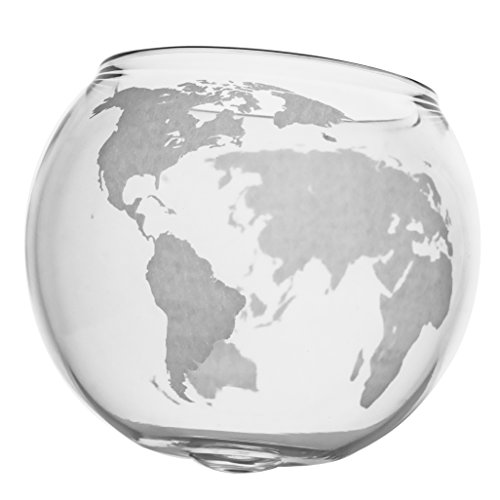 Etched Globe Whiskey Glasses -Rocks Glass for Rum, Tequila, Scotch, Glasses- Whiskey Gifts