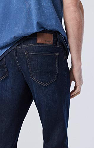 Mavi Men's Matt Mid Rise Relaxed Straight Leg Jeans, Rinse Brushed Nashville, 36 X 30 #TOP2