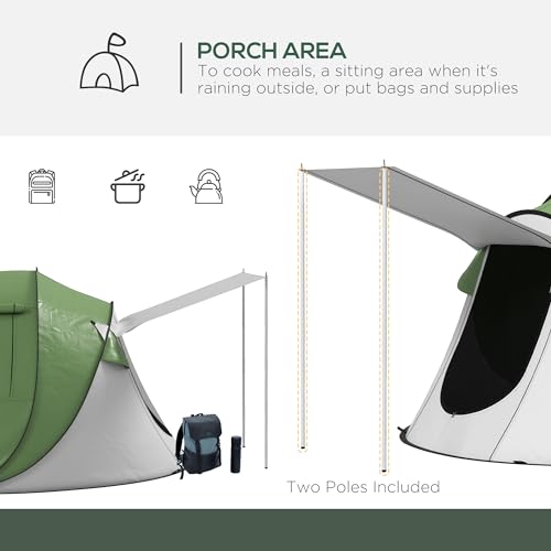 Carpa Dome para Camping 3 Personas Impermeable y Portátil miniatura 3
