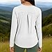 Women's Long Sleeve Sun Shirt UV Protection Workout Tops Quick Dry Lightweight Clothing Gym Hiking Shirts White XL