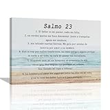 Salmo 23 Wall Art En EspañOl Para Pared Wall Decor Spanish Psalm 23 Cuadros Christian Canvas Poster Pictures Sign Frame Home Decorations Print Painting Artwork For Bedroom Living Room 16'x12'
