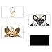 Anple Genuine Rabbit Fur Ball Pom Pom Keychain with A fashion Alloy Fox Head Studded with Synthetic Diamonds(Rhinestone) for Womens Bag Cellphone Car Charm Pendant Decoration(Black Style 2)