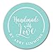 Custom Handmade with Love Stickers, Homemade Stickers, Made with Love Gift Stickers, Favor Labels, Baked Good Stickers, (F22:21)