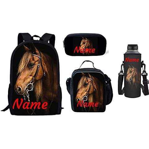 Belidome Horse School Backpack Set for Kids Cover