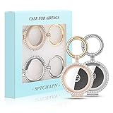 Airtag Schlüsselanhänger Metall Airtag 2er Pack airtag Fahrrad airtag anhänger Apple airtag case airtag hülle(Champagne+Silver)