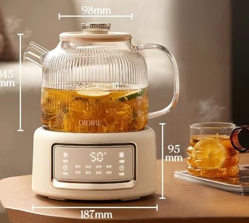 Tetera eléctrica de vidrio 1 litro con control microcomputarizado miniatura 4