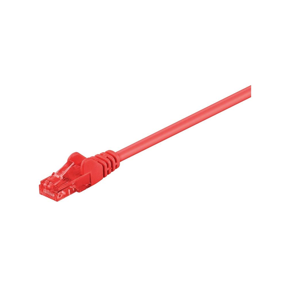 Goobay 95595 CAT 6 Patch Cable, U/UTP, Red, 1.5 m Length