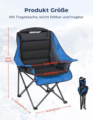 DEERFAMY Large Heated Camping Chair - Image 2