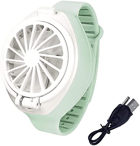 Mini ventilador portátil de muñeca ZYFSHA USB reloj recargable color rosa