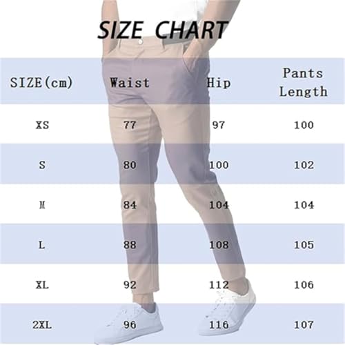 Foueo Active Chinos, Active Chinos Pants, Mens Chinos Slim Fit Stretch Skinny Tapered Dress Pants Casual Solid Trousers3