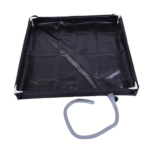 Mumusuki Mumusuki Plato de Ducha Portátil para Acampar, Base de Ducha de PVC Impermeable con de Drenaje Eficiente, Ideal para Baño de Mascotas Al Aire Libre y Protección contra Fugas en el