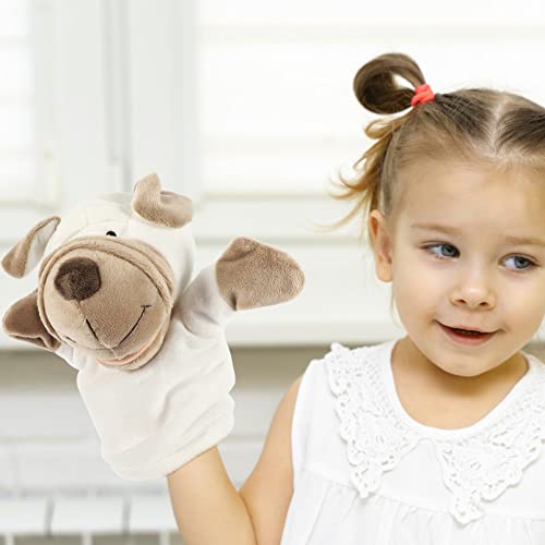 Kisangel 1 Pc Fantoches de Pelúcia Animais Storytime Fantoche Amigos Do Zoológico Fantoches de Mão B