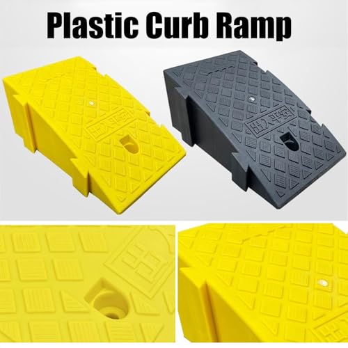Rampa portátil de plástico para bordillo 7.5 in negro miniatura 2