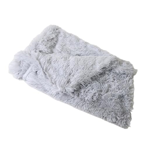 ERINGOGO Manta de Felpa Doble Capa para Mascotas Cojín Resistente y Transpirable para Perros y Gatos Medianos Cama Portátil y Cómoda para Viaje y Hogar