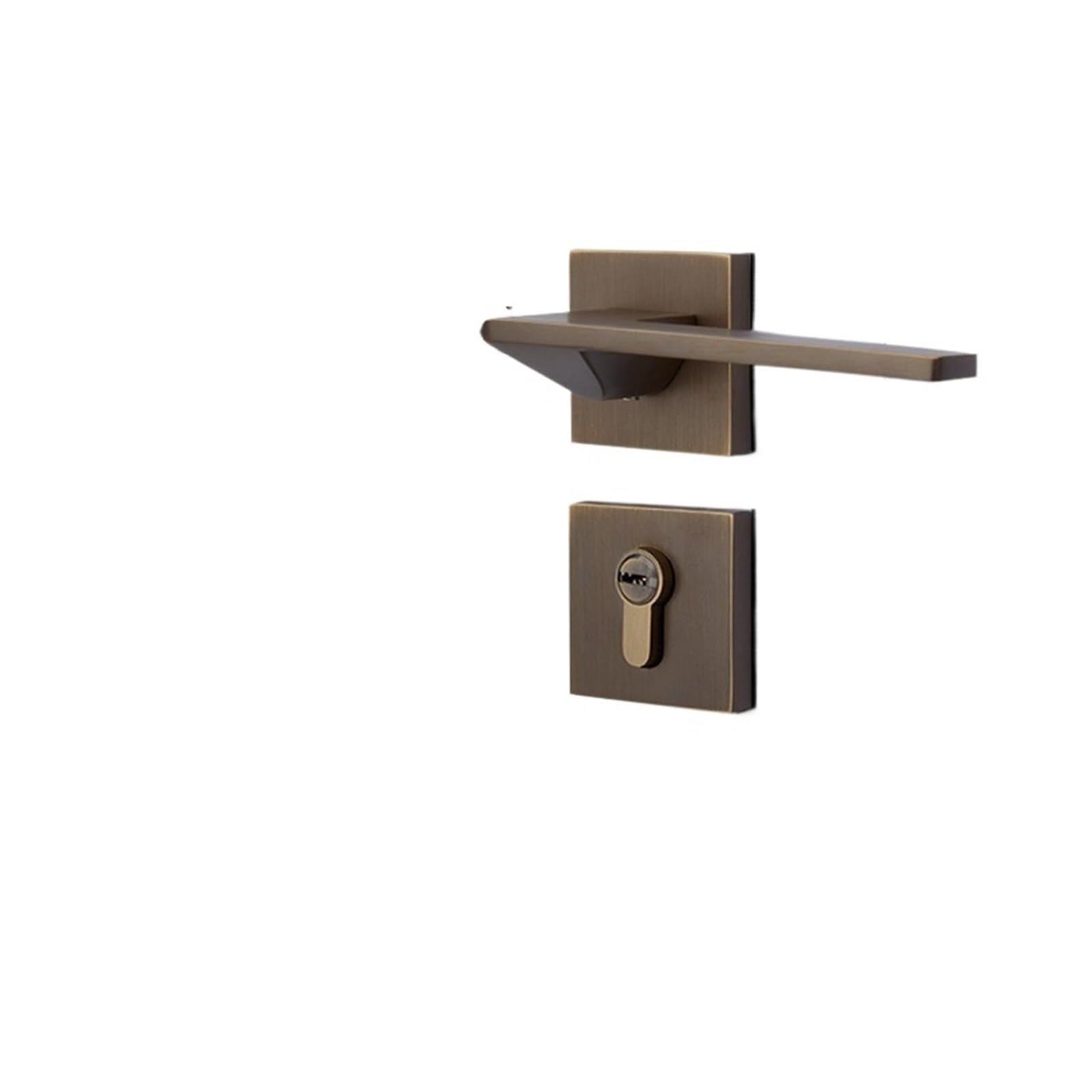Aepqbgqj One Color Solid Brass Minimalist Magnetic Silent Forged Split Lock Bedroom