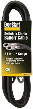 Everstart SS51-2-77 4-Gauge Switch to Starter Battery Cable 51-Inches WLM