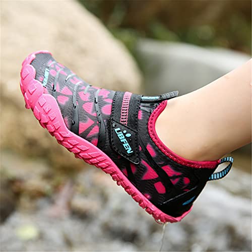Image of UBFEN Water Shoes for Kids Boys Girls Aqua Socks Barefoot Beach Sports Swim Pool Quick Dry Lightweight Toddler Little Big Kid | Lightweight, Barefoot-style, Perfect for Water parks, Beach, Pool, Kayak, Creek Hiking, Camping, Toddler, Little Kid, Big Kid