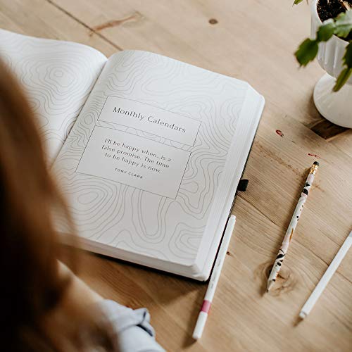 Smart Planner Daily 2021 - Achieve Goals & Increase Productivity, Time Management & Happiness - Daily Weekly Monthly Planner with Gratitude Journal, Hardcover, Undated (Pink)