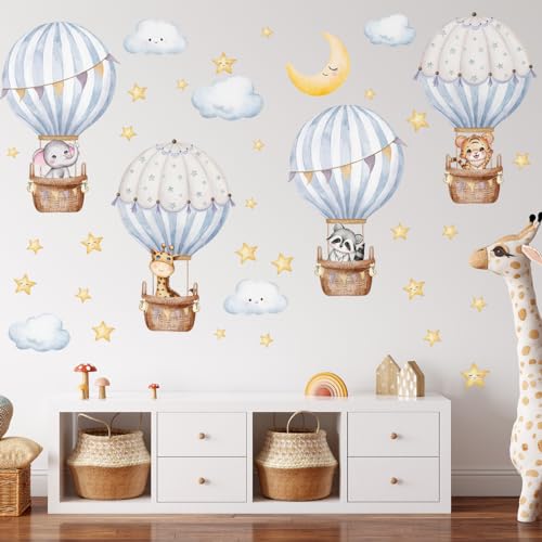 Vinilo Decorativo Globo Aire Caliente Animales Infantil miniatura 4