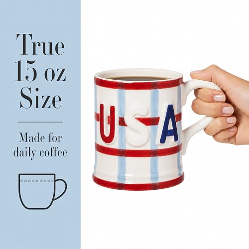 Taza Mud Pie Americana Roja 15 oz miniatura 5