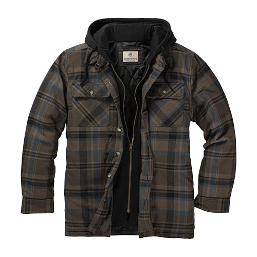 Image of Legendary Whitetails Mens Maplewood Hooded Shirt Jacket