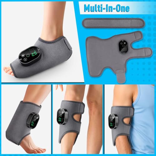 Masajeador de pies portátil inalámbrico con calefacción, 6 niveles de calor y 3 modos de vibración, batería de 3000 mAh, ideal para tobillo y equilibrio miniatura 2