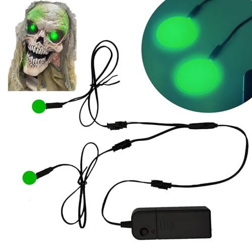 Electroluminescent Panels, EL Panels Light, Round Neon Eyes Decorative el Illumination Glowing Eyes (Green, 20mm) by Ygmylandbb - Used condition - US$22.96
