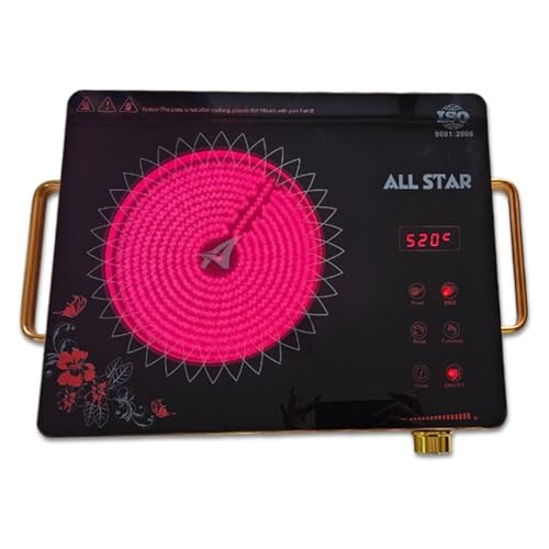 Image of RO PARTS 2200W Infrared Cooktop Stove, Digital Display, Touch Control, Infrared Hot Plate