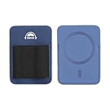 OKCSC MagSafe DAC - Organizer per cavi con adattatore corto per cellulare, design a doppio scomparto, anello in ferro libero, adatto per la maggior parte dei telefoni cellulari, blu