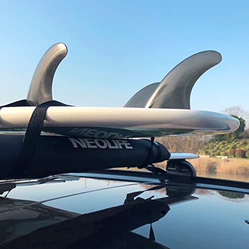 image for WONITAGO Soft Roof Rack Pads with Two 15 Ft Tie Down Straps for Surfbo