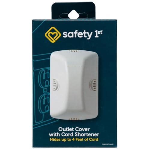 Image of Safety 1st Outlet Cover with Cord Shortener for Baby Proofing