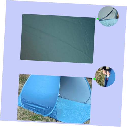 Carpa automática plegable para playa, protección UV, azul miniatura 3
