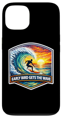 Early Bird Gets The Wave �T�[�t�@�[ �T�[�t�B�� �T�[�t�{�[�h ���p �W���[�N �X�}�z�P�[�X iPhone 13 �p