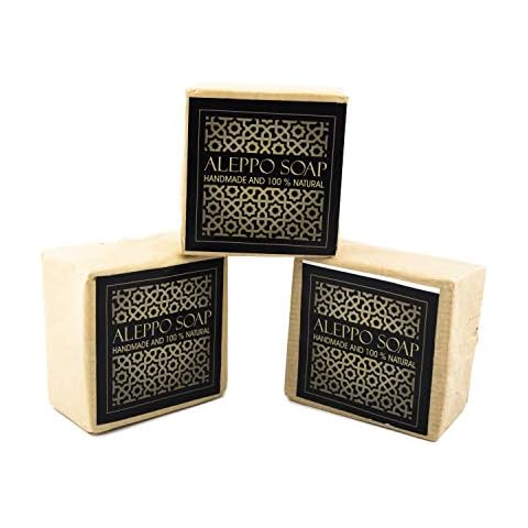 Original Natural Soap 75% Olive Oil and 25% Laurel Oil, Set of 3, Organic Vegan Handmade Nourishing, Moisturizing for Sensitive Skin, Hair, Shaving Soap, Detox, Traditional, 3x120gr Cover