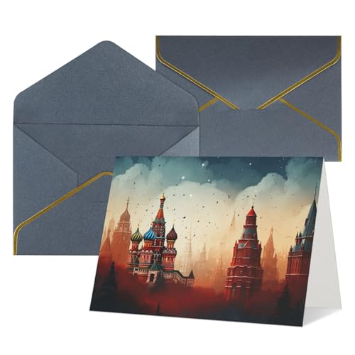 Cartes de vœux vierges pour encouragements et remerciements Château rouge