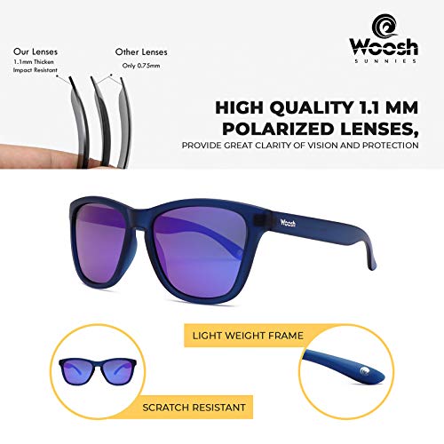 Image of Woosh Polarized Lightweight Sunglasses for Men and Women -Unisex Sunnies for Fishing Beach Running Sports and Outdoors