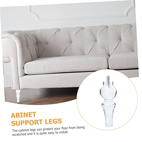 Osaladi 1Pc Crystal Sofa Legs Plastic Tables Rustic Furniture Cabinet Dresser Clear Armchair Feet Sofa Replacement Legs Gourd Chair Leg Table Decor Legs Gourd-Shaped Chair Legs Acrylic Set #TOP4