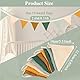 Kinderzimmer Deko Babyzimmer Deko 2,6M Wimpelkette Kinderzimmer, Stoff Wimpelkette mit Jutesäckchen, Kinderbett Wanddekoration Material Geeignet für Heimbetten Kinderbetten Und Kinderbetten (Morandi)