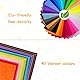 Druuzyl 40 bunte Filzplatten 20x30cm - Bastelfilz aus Polyester, DIY Vliesstoff für Kinder - Ideal zum Nähen, Handwerk & Dekoration - Farbige Filzblätter mit glatter Oberfläche