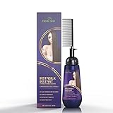 Herbishh Instant Hair Straightener Cream with Applicator Comb Brush – Straightening in Seconds – Smooths Curls, Tangles & Frizz – Completely Straight Hair Treatment – Gentle Ingredients – 150 ml