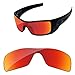 PapaViva Lenses Replacement for Oakley Batwolf Pro+ Fire Red Polarized