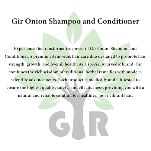 Image of GIR Red Onion Anti Hair Fall Spa Range Hair Care Set: For Smooth and Silky Hair l Onion Shampoo 1L + Onion Conditioner 250 ml