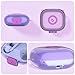 [Secure Lock] for Beats Powerbeats Pro 2 Case, NIMUW Soft Clear TPU Shockproof Protective Case Cover for Beats Powerbeats Pro 2 Accessories with Cleaning Kit & Keychain (Clear Purple)