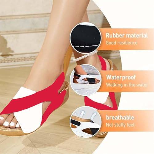 Ultra Comfortable Orthopedic Sandals,2025 New Women's Sandals Leather Orthopedic Shoes Sports4