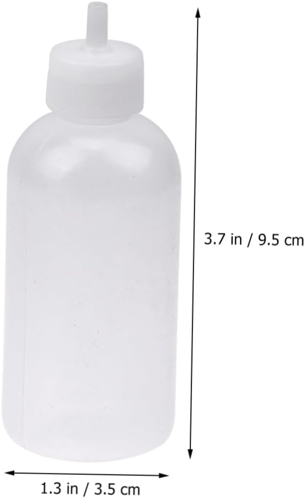 OUNONA 36 Sets Squeeze Bottles with Nozzles Plastic Sauce Dispenser for Cake Decoration Ketchup and Jam Art Random Nozzle Colors for Sauces and Dressings Random Color