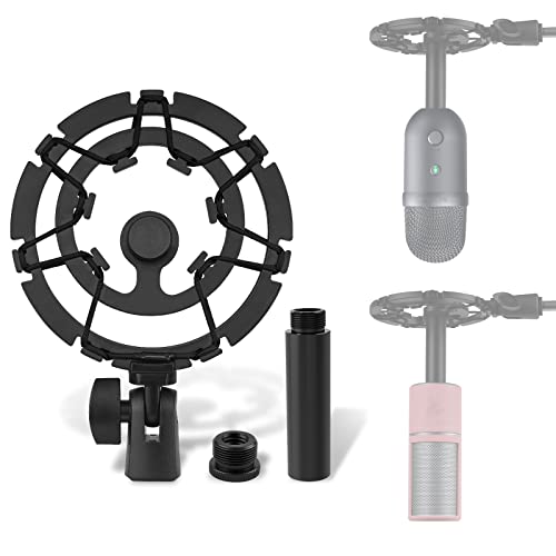 Geekria for Creators Microphone Shock Mount Compatible with Razer Seiren X, V3, V3 Mini, V2 Pro, V2 X, Elite