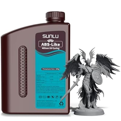 SUNLU Upgraded 2000G ABS Like Resin for 3D Printer, 405nm UV-Curing Resin...