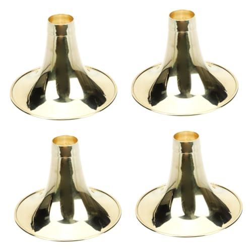 BESPORTBLE 4pcs Professional Horn Replacement Part Thickened Brass Horn Bowls Accessory for Instrument