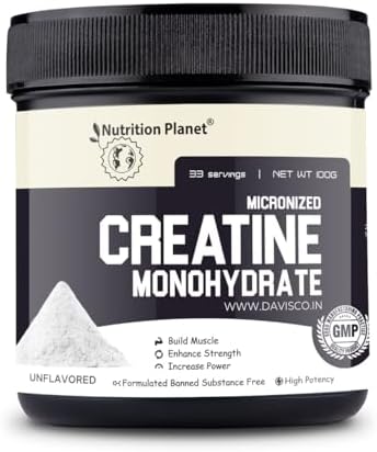 Micronized Creatine Monohydrate Unflavored (Unflavored, 100g /LB, 33 Servings)